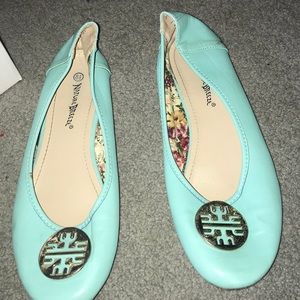 Baby Blue flats
